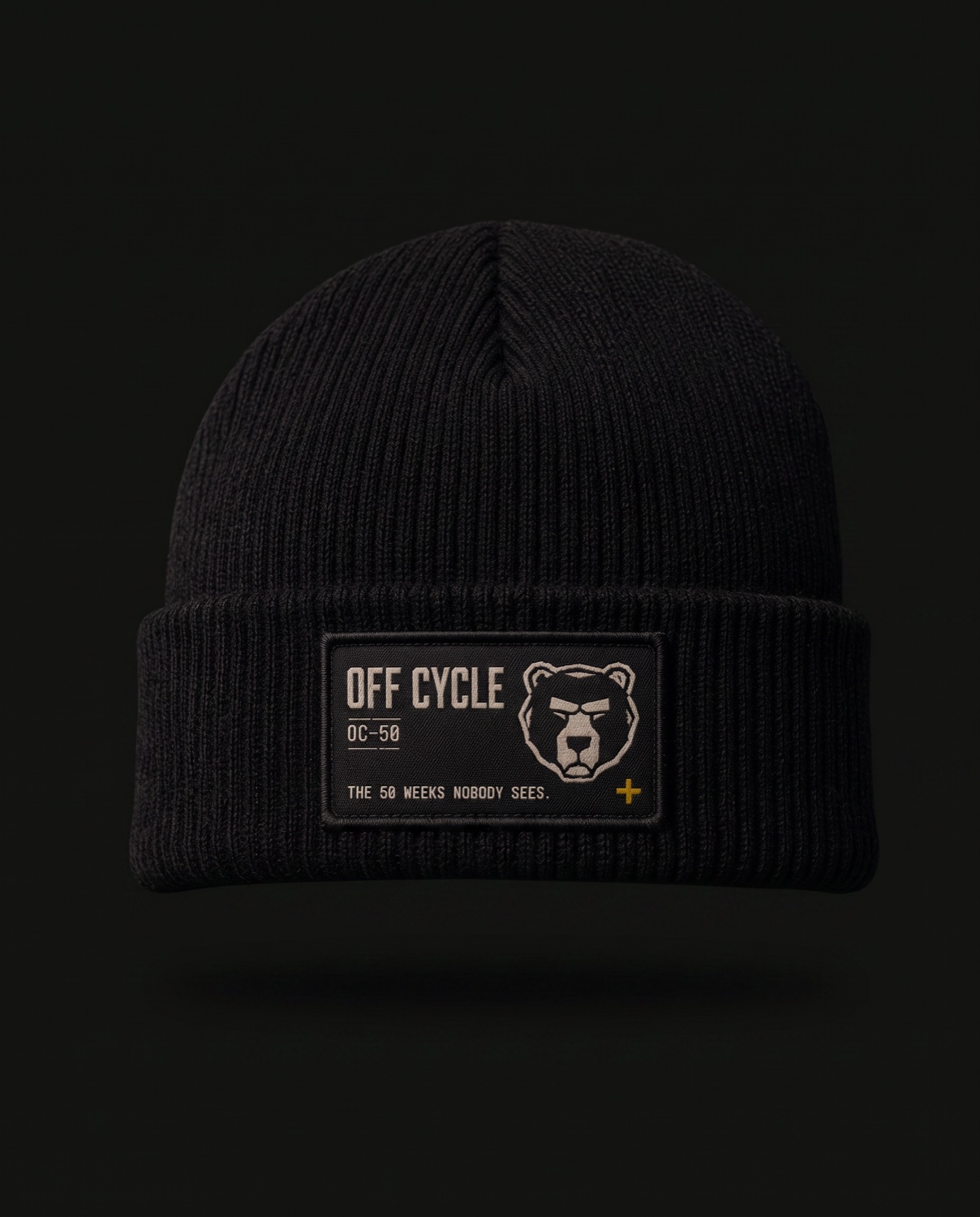 Beanie — Patch — The tonal bear patch.